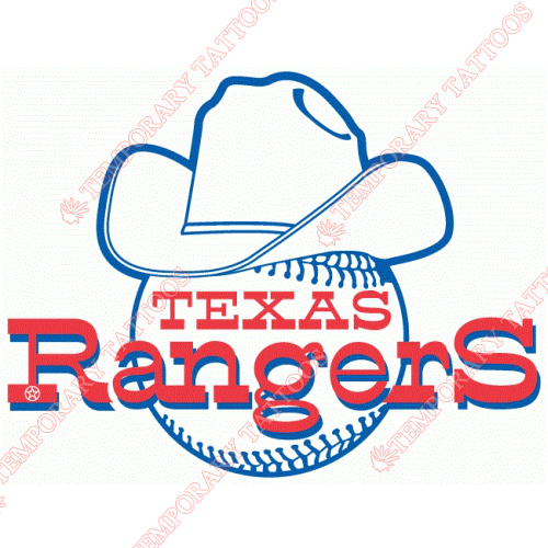 Texas Rangers Customize Temporary Tattoos Stickers NO.1970